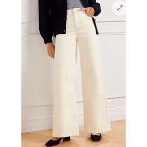 Talbots Cream Boot Cut Pants